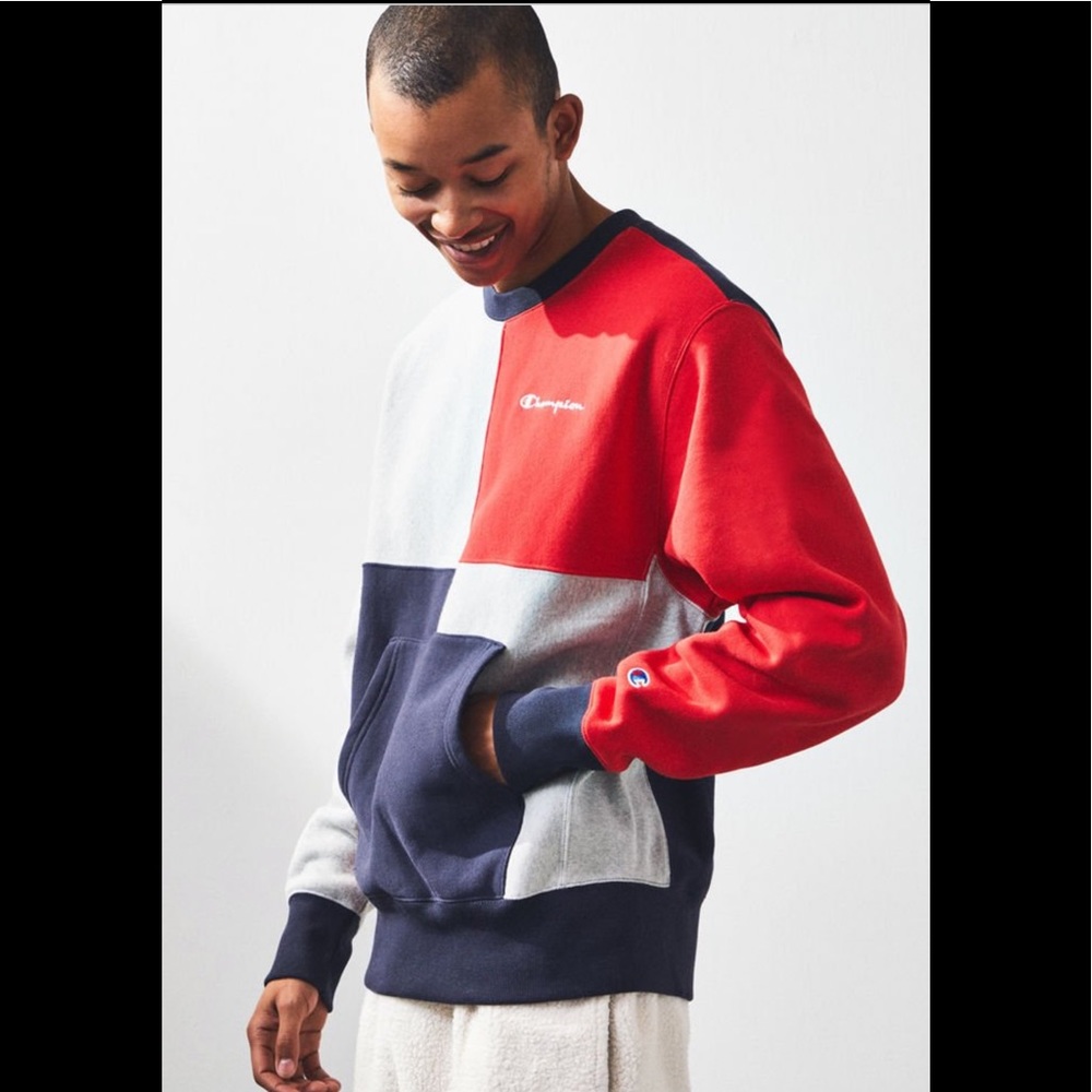 Champion colorblock Crewneck Sweatshirt-SOLD OUT - Picture 3 of 8